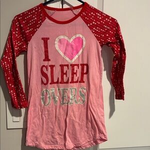 I Love Sleepovers Heart Nightgown